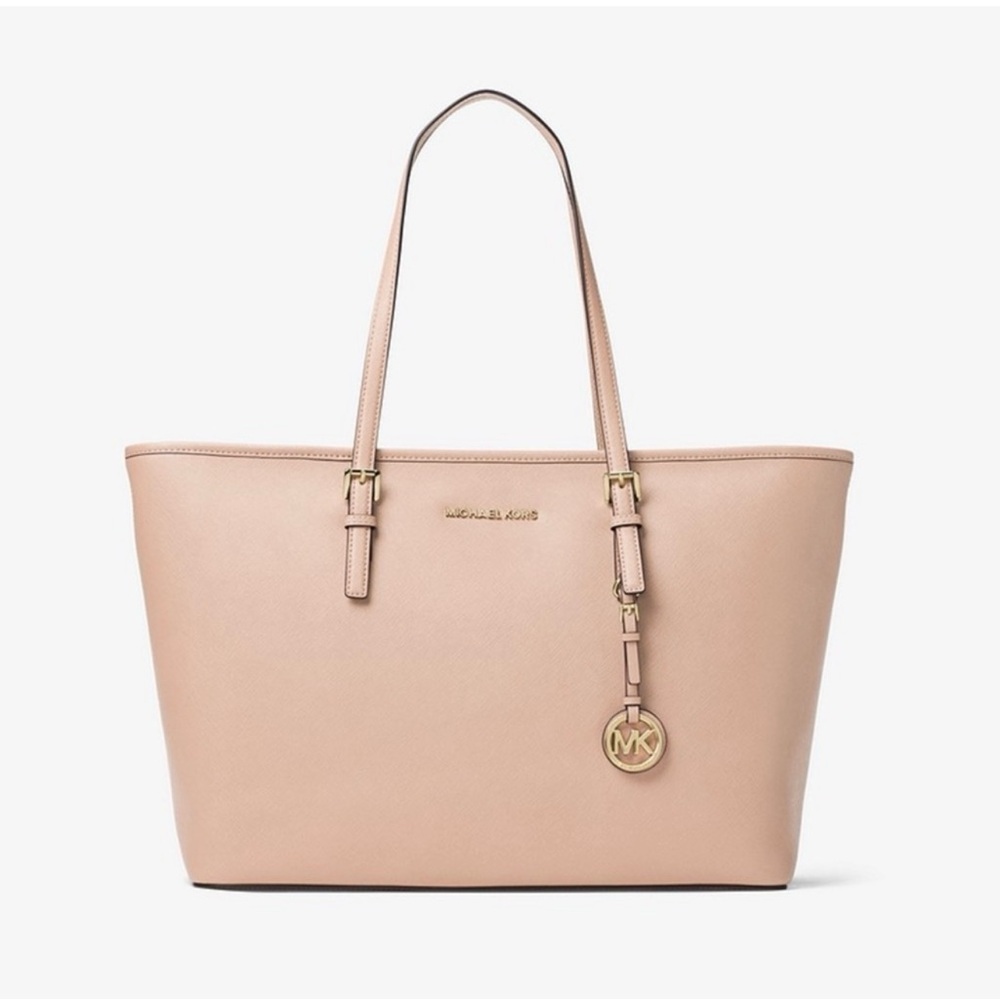 Michael Kors Jet Set Travel Tote Bag, Pink, Blush, Rose, Gold